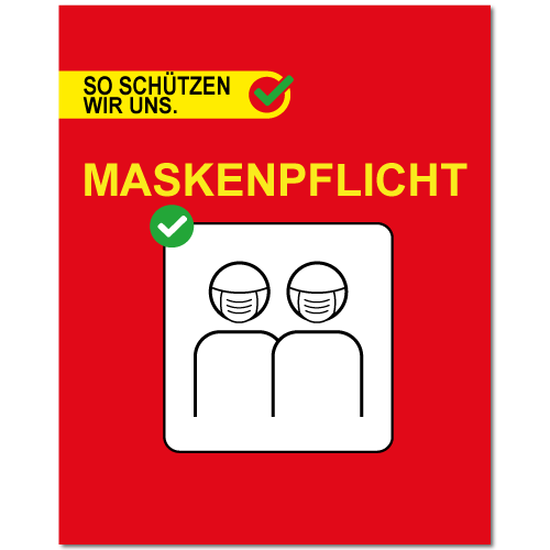 Maskenpflicht-40x50cm_Rot-n